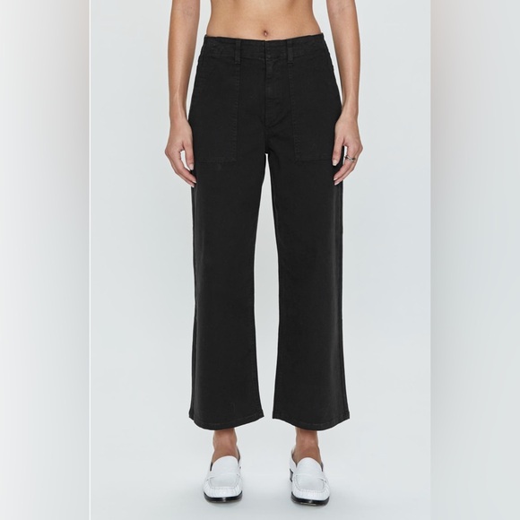 Pistola Sophia Stretch Cotton Ankle Wide Leg Pants - Picture 1 of 3